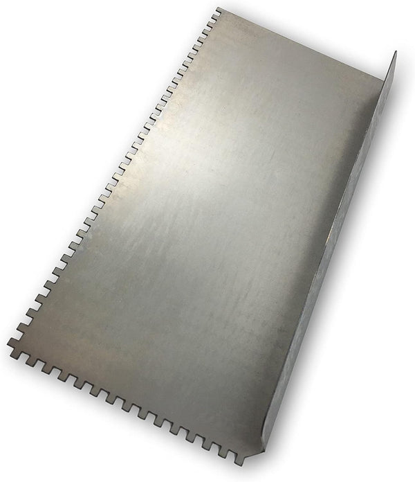 1/8 Square Notch Trowel for Epoxy, Masonry, Tile - Lightweight Hand Trowel for Home Improvement Projects