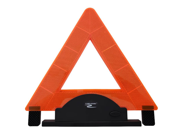 Emergency Warning Triangle by Lumen Wand Store for Road Side Safety, Vehicle Breakdown, Hazard Marking