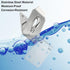 4 Inch Door Lock Latch Padlock Hasp Set, Stainless Steel Safety Right Angle Padlock Hasp Locking Latch with Screws for