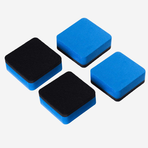 Favide 24 Pack Magnetic Whiteboard Dry Eraser Cleansers for Classroom, Home, and Office (Square, Blue)