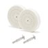 SCOTTCHEN Buffing Polishing Wheel 3" Fine Cotton (50 Ply) with 1/4" Arbor for Drill - 2-Pack