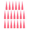uxcell Industrial Blunt Tip Tapered Dispensing Fill Needle, 25ga X 1.26" Red, Pack of 20