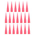 uxcell Industrial Blunt Tip Tapered Dispensing Fill Needle, 25ga X 1.26" Red, Pack of 20