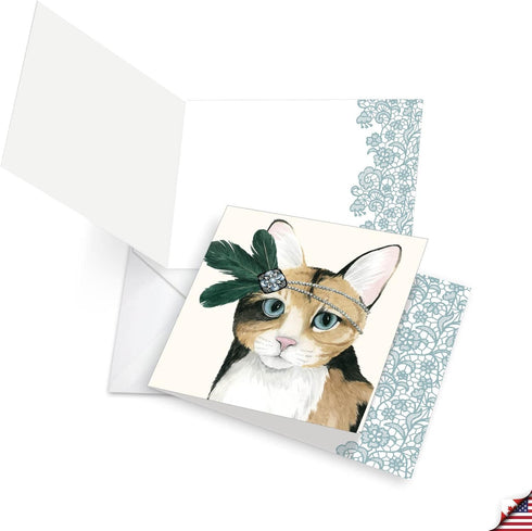 The Best Card Company 12 Beautiful Blank Note Cards Bulk - 4 x 5.12 Inch (4 Designs, 3 Each)