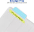 Avery Margin Ultra Tabs, 2.5" x 1", 2-Side Writable, Assorted Pastel Colors, 24 Repositionable Tabs (74769)