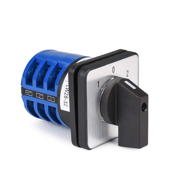 APIELE Universal Rotary Cam Selector Switch, 3 Position, 440V, 32A, 12 Terminal
