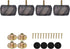 2 Inch Set 4 M8 Maricome Bun Feet for Furniture of Predrilled Bolt Antique Round Replacement Legs for Sofa Couch