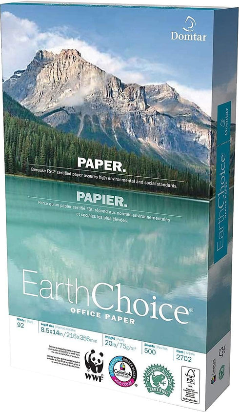 Domtar Earthchoice Office Paper, 8 1/2" x 14", Ream