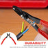 Wire Crimper Tool, Crimping Pliers for Electrical Stripping 12-20mm AWG Wire, Household and Industrial Use