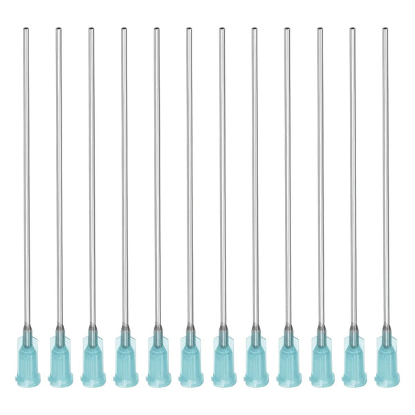 uxcell 20 Pcs 15G Plastic Dispensing Needles with Luer Lock, 4" Steel Needle Tube for Liquid Glue Gun
