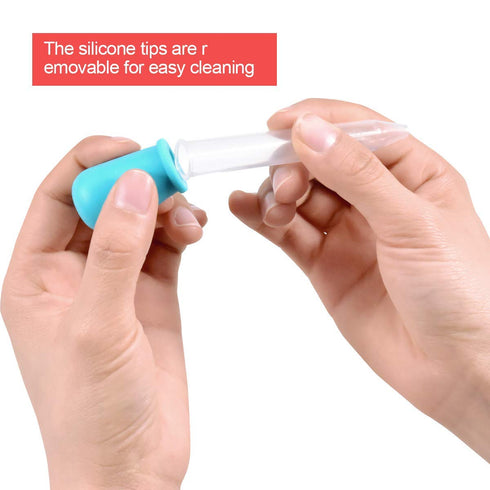 10 Pcs Liquid Droppers Pipettes with 1 Cleaning Brush, 5ML Silicone and Plastic Eyedropper for Crafts