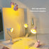 WTWU 360 Rotatable Tiny Table Lamp with Degree Rotating Neck Portable Clamp on Desk Lamp Warm Light for Office Bedside