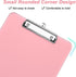 Rimilak Plastic Clipboards, Low Profile Metal Clip, Translucent Clip Board, 12.5 x 9 Inch Letter Size for Office Supply