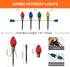 7FT 4Pcs Jumbo Christmas Pathway Lights Outdoor, Connectable Plug in Multicolor Diamond Walkway Lights for Driveway