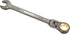 WORKPRO 14 mm Flex-Head Ratcheting Combination Wrench, 72-Teeth, Cr-V Constructed with Nickel Plating