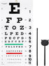 Complete Snellen Eye Exam Kit, Eye Chart for 20 Feet Eye Exams with Occluder and Pointer