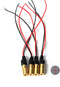 650nm Red Light Laser Module Industrial Adjustable Focal Length (6mm-Cross-4packs)