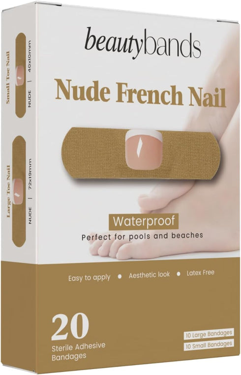 BeautyBands Toe Nail Cover Up Bandages for Unsightly, Broken or Cracked Toenails |