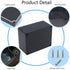 2 Pack Project Box IP65 Waterproof Junction Box, ABS Plastic Black Electrical Boxes for DIY Projects, 4.53"x3.54"x2.17"