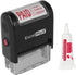 Paid Cash Check Credit - ExcelMark Self-Inking Rubber Stamp - A1539 Red Ink with 5cc Refill Ink