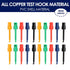 20Pcs Test Hooks Clips, Colorful Large Spring Hook Clip Test Grabber Probe for Electronic Components Testing