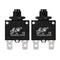 uxcell 2Pcs Thermal Overload Protector, AC 125/250V 3A Push Button Reset Circuit Breaker