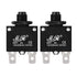 uxcell 2Pcs Thermal Overload Protector, AC 125/250V 3A Push Button Reset Circuit Breaker
