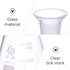 Glass Conical Flask Graduated Borosilicate Erlenmeyer Flask with Ground Stopper for Lab Experiment Chemistry - 250ml