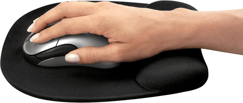 Fellowes (9176501) Memory Foam Mouse Pad/Wrist Rest- Black