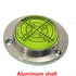50mm Scale High Precision Horizontal Bubble Level, Aluminium Case Bullseye Spirit Bubble for Surveying Instruments