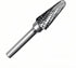 Tungsten Carbide Burr Bits - 1/2" Cutter Head, 1/4" Shaft Double Cut Rotary File Tool for Metal Woodworking