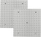Pegboard Smith 16x16 inch Wall Organizer Pegboard Panels, Gray Metal Pegboard for Tool Storage,