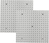 Pegboard Smith 16x16 inch Wall Organizer Pegboard Panels, Gray Metal Pegboard for Tool Storage,