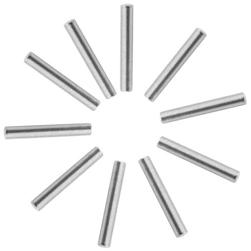 Qjaiune 10pcs 4x30mm Shelf Dowel Pins Stainless Steel Pegs, Bunk Bed Support Pins Rod Fasten Elements, Cabinet Dowel