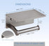 TOPGHIP Toilet Paper Holder with Shelf - Toilet Tissue Holder with Cell Phone Shelf for Bathroom - Toilet Paper Roll