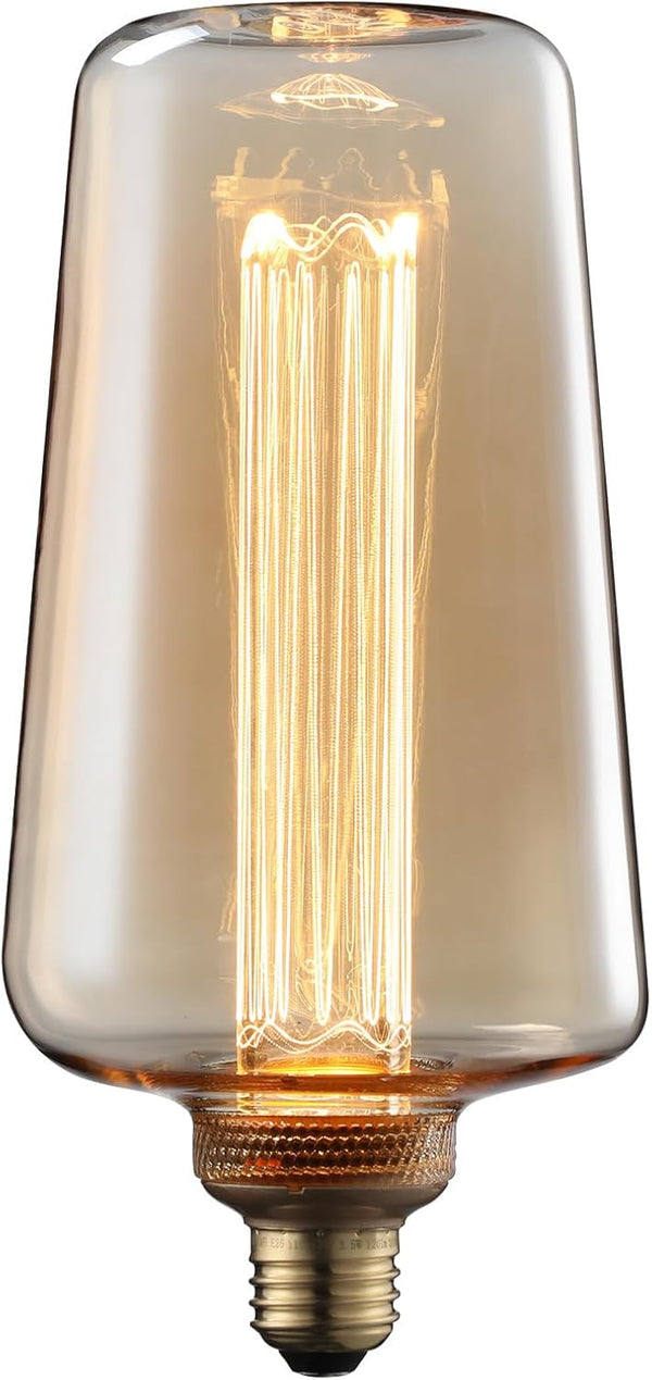 ESCENA Craftsmanship Series LED Decorative Light Bulb, Wine Bottle Style Vintage Edison