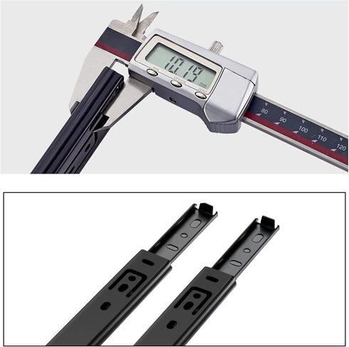 V3VOGUE Side Mount Drawer Slides - Linear Slide Bearing,Very Strong and Smooth,Strong and Forceful,Metal Drawer