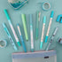 WRITECH Journaling Kit, 9 Count Gel Ink Pens, Retractable Highlighters, Dual Tip Brush Pens, Pen Bag