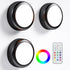 BESTDLCLITE LED Puck Lights with Remote, 13-Color Under Cabinet Lighting Wireless, Battery Operated
