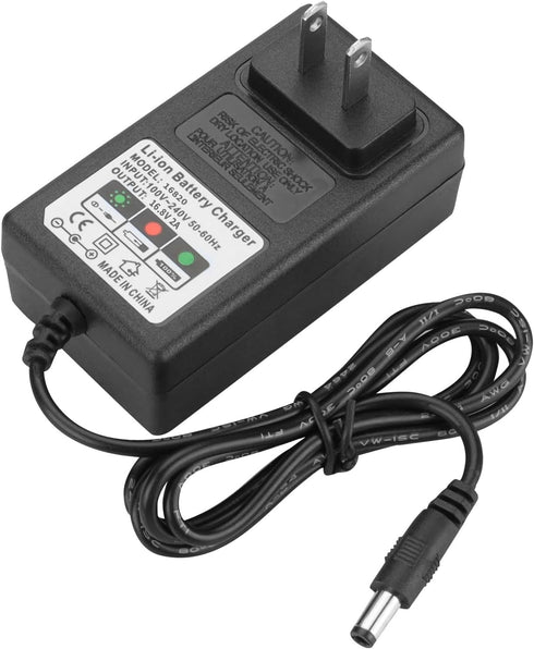 16.8V Charger AC/DC for Screwdrivers, Drill Drivers, Battery Power Chainsaw, Replacement DC Round