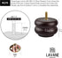 La Vane 3 Inch 7cm 4.5" 50% 1000LB 4PCS / Round Chunky Bun Feet - Wide, Wider for Maximum Stability & Capacity - Solid