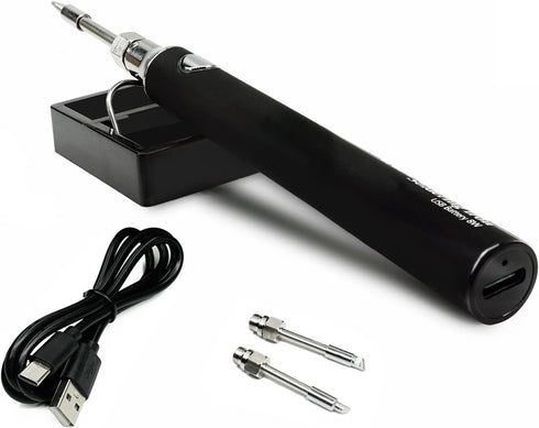 Cordless Soldering Iron Kit, Portable USB Solder Iron with 1000mAh Rechargeable Kit for Electronics and Appliance Repair