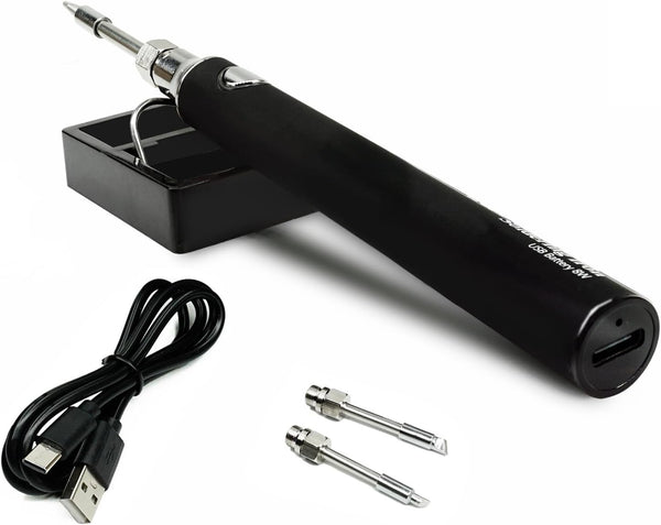Cordless Soldering Iron Kit, Portable USB Solder Iron with 1000mAh Rechargeable Kit for Electronics and Appliance Repair