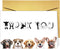 RUALOVE Cute Dog Thank You Card - Appreciation Gift for Friend, Teacher, Boss,