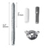 Bueyfolt 25 Packs 1/4"-20 2-1/4" x Hurricane Anchor Kit, Hardware Installation for Fixing Shutter Panels, Storm Panels
