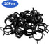 20 Pcs 0.86 Inch ID Spring Band Type Clamps, 22mm Fuel Hose Clamps Fasteners, Black Spring Hose Clip