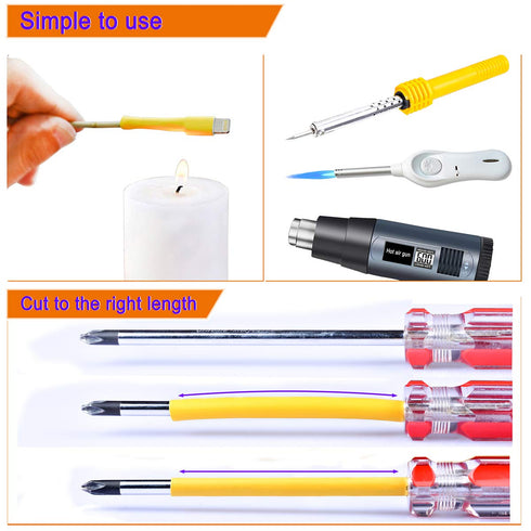 Wire Heat Shrink Tubing Kit - 140Pcs Assortment with Adhesive Lined for Electrical Waterproof Automotive Heat Shrink