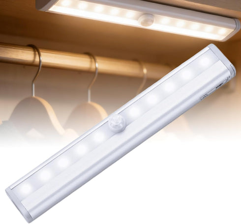 1 Pack Motion Sensor LED Night Light,Battery Powered Under Counter Light with