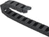 uxcell R18 10mm x 15mm Black Plastic Cable Wire Carrier Drag Chain, 1M Length for CNC