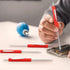 20 Pcs Pocket Screwdriver Set Mini Double End Screwdriver with Clips, Slotted Valve Core Removal Tool for Ring Doorbell